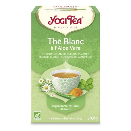 Yogi Tea Thé Blanc à l'Aloe Vera Bio - Sachets